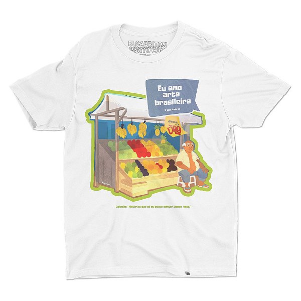 Feirinha - Arte Brasileira - Camiseta Basicona Unissex
