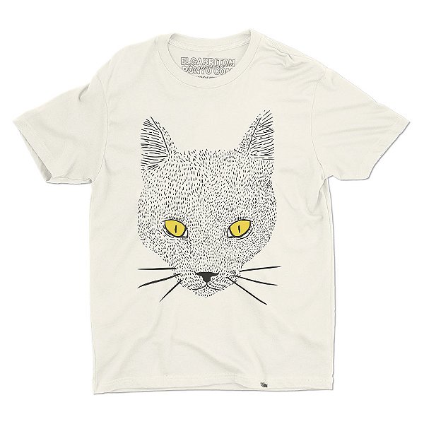 Gato de Bruno Medeiros - Camiseta Basicona Unissex