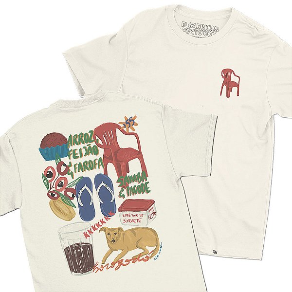 Brasil com S - FRENTE e COSTAS - Camiseta Basicona Unissex