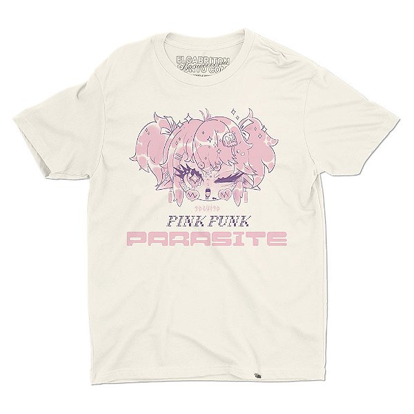 Pink Punk Parasite - Camiseta Basicona Unissex