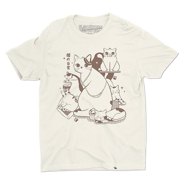 Gatitos de Ilustrajubalu - Camiseta Basicona Unissex