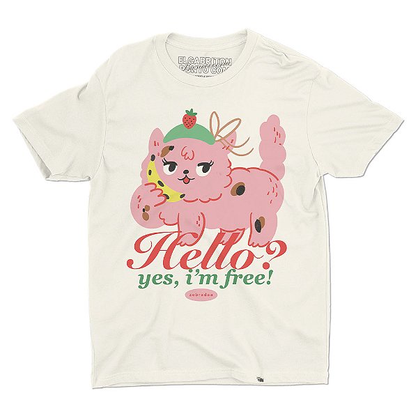 Hello? Yes, i'm free - Camiseta Basicona Unissex