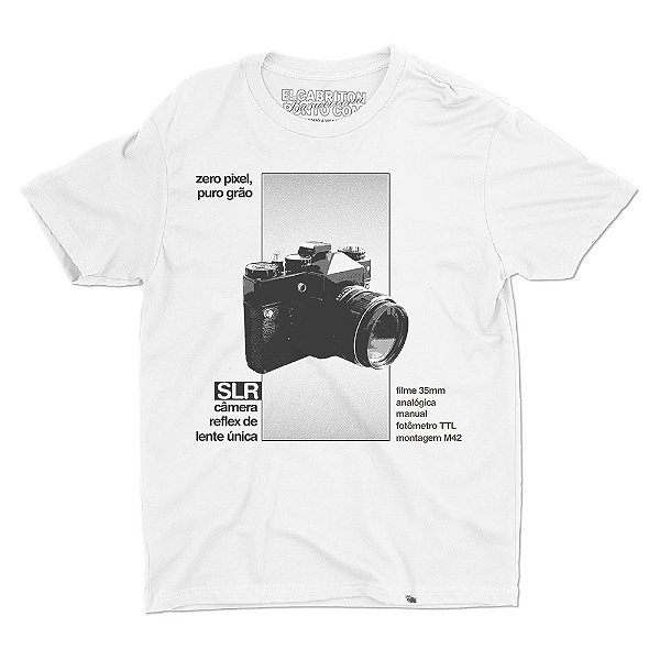 Zero Pixel - Filme 35mm - Camiseta Basicona Unissex