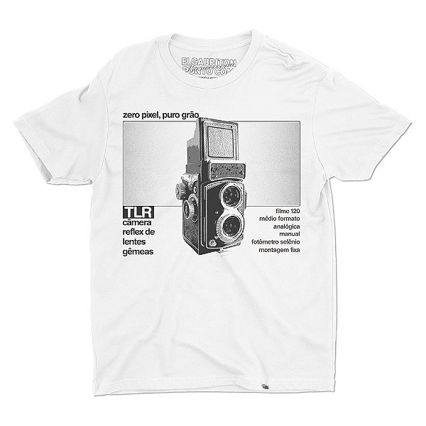 Zero Pixel - Filme 120 Médio Formato - Camiseta Basicona Unissex