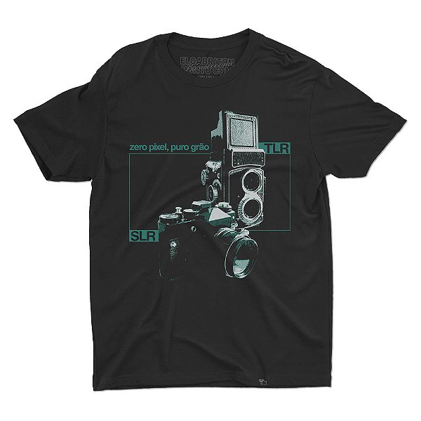 Zero Pixel, Puro Grão - Camiseta Basicona Unissex