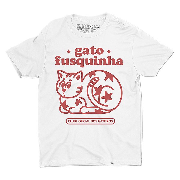 GATO FUSQUINHA - Camiseta Basicona Unissex