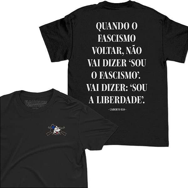 Quando o Fascismo - Camiseta Basicona Unissex