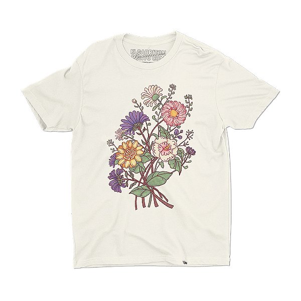 Flor de Carol Carretto - Camiseta Basicona Unissex