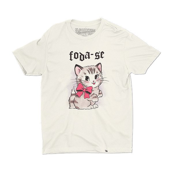 Gatinho de Carol Carretto - Camiseta Basicona Unissex