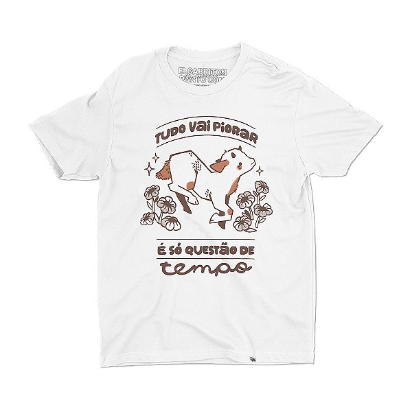 Tudo Vai Piorar de Lela - Camiseta Basicona Unissex