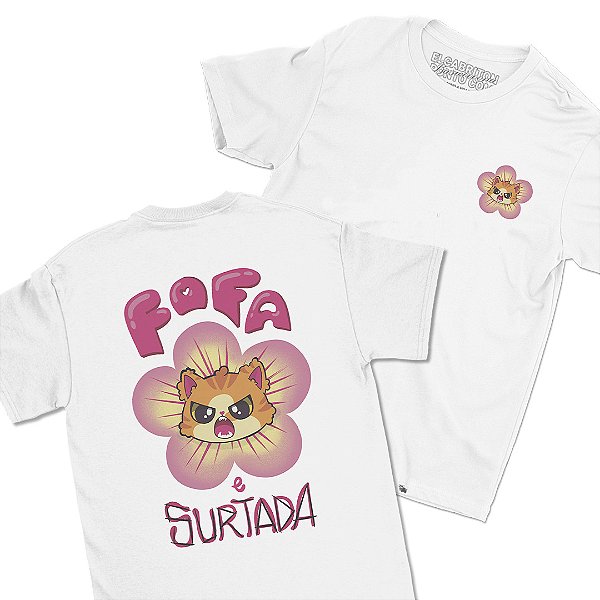 Fofa e Surtada de Lela - FRENTE e COSTAS - Camiseta Basicona Unissex