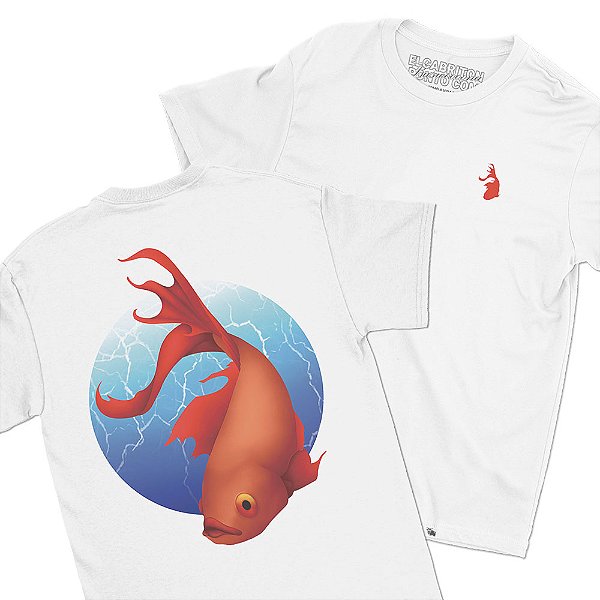 Peixe de CTRL+Zac - FRENTE e COSTAS - Camiseta Basicona Unissex