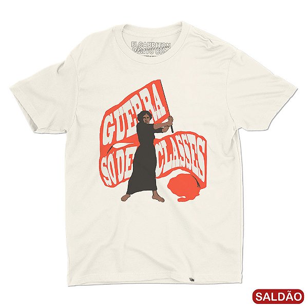 Guerra Só de Classes  - Camiseta Basicona Unissex-Saldão