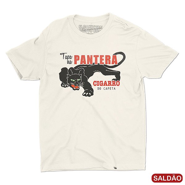 Tapa na Pantera - Camiseta Basicona Unissex-Saldão