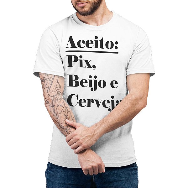 Aceito Pix e Outras Cositas - Camiseta Basicona Unissex
