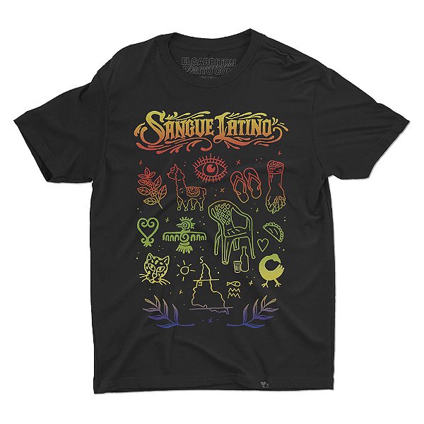 Sangue Latino de Shamil Carlos - Camiseta Basicona Unissex