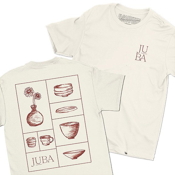 Juba - FRENTE e COSTAS - Camiseta Basicona Unissex