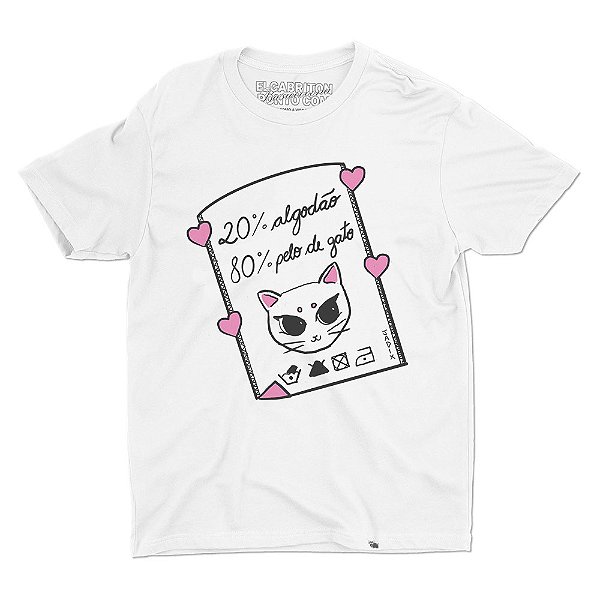 Pelo Gatito - Camiseta Basicona Unissex