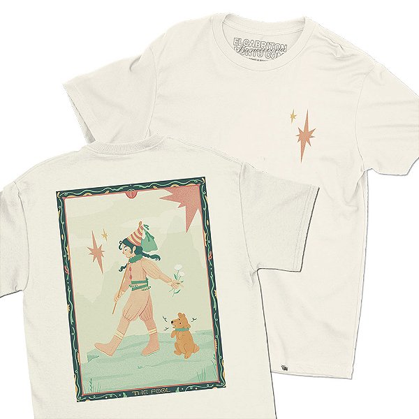 The Fool de Jubarte - FRENTE e COSTAS - Camiseta Basicona Unissex