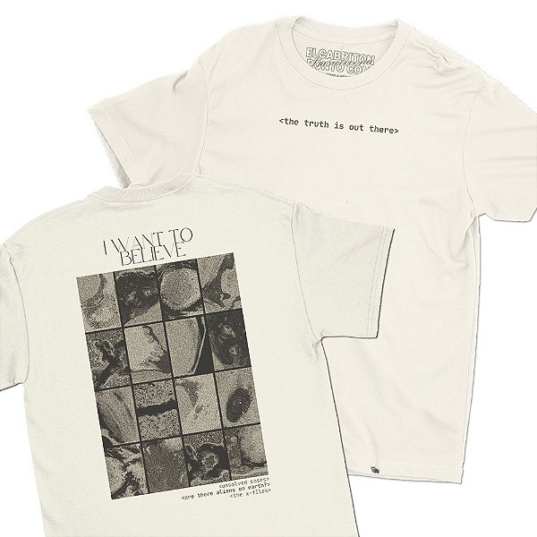 The X-Files - FRENTE e COSTAS - Camiseta Basicona Unissex