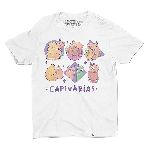 Capivárias de Marina Fraguas - Camiseta Basicona Unissex