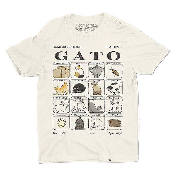 Bingo dos Gateiros - Camiseta Basicona Unissex