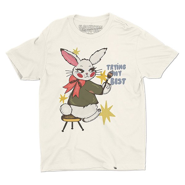 Trying my Best de ESQUISITO - Camiseta Basicona Unissex