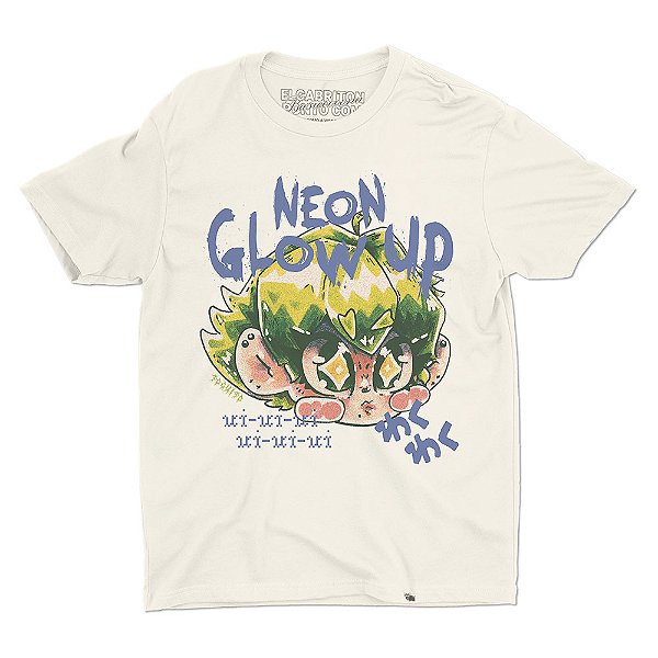 Neon Glow Up - Camiseta Basicona Unissex