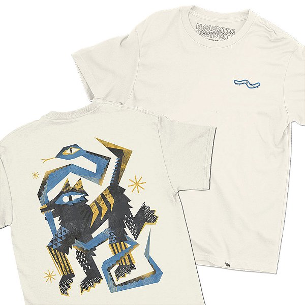 Minhoca e Cobra - FRENTE e COSTAS - Camiseta Basicona Unissex