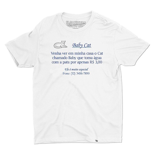 Baby Cat de Gambriel  - Camiseta Basicona Unissex