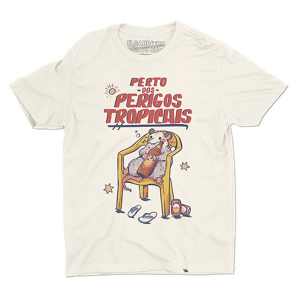 Perigos Tropicais - Camiseta Basicona Unissex