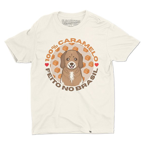 100% Caramelo - Camiseta Basicona Unissex