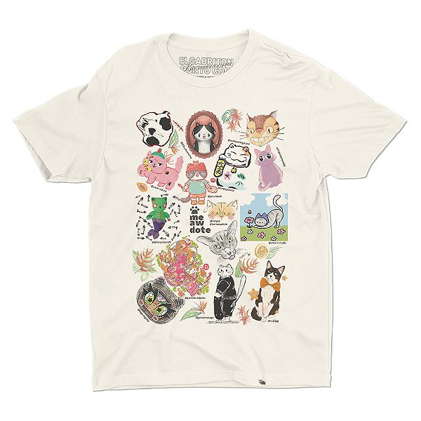 Colab-meawdote - Camiseta Basicona Unissex