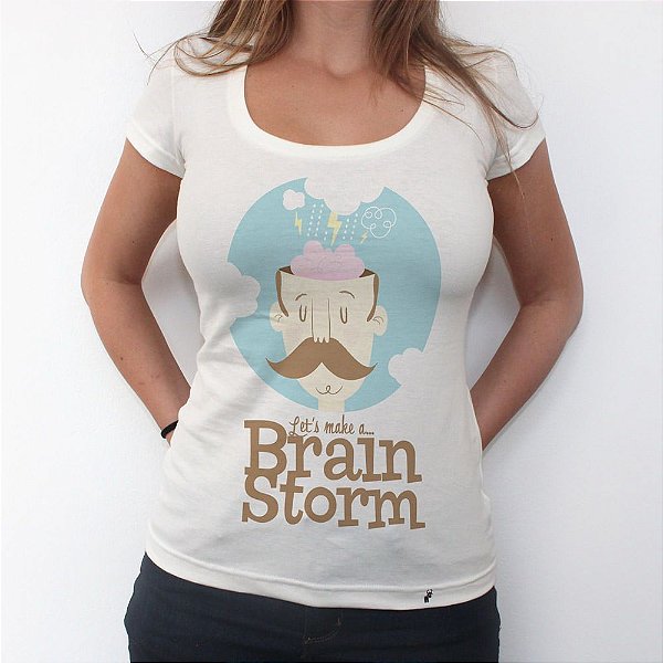 Brainstorm - Camiseta Clássica Feminina