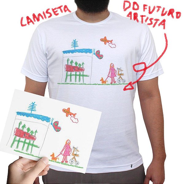 CAMISETA DO FUTURO ARTISTA - Camiseta Clássica Masculina