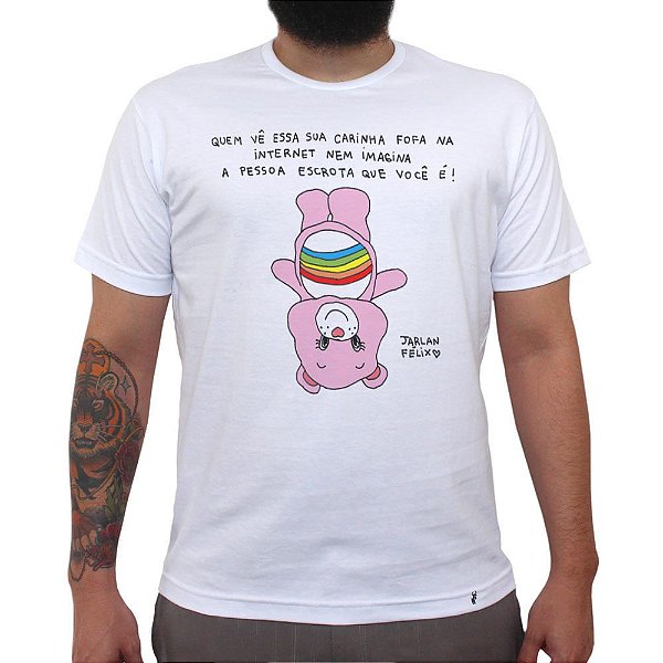 Carinha fofa - Camiseta Clássica Masculina