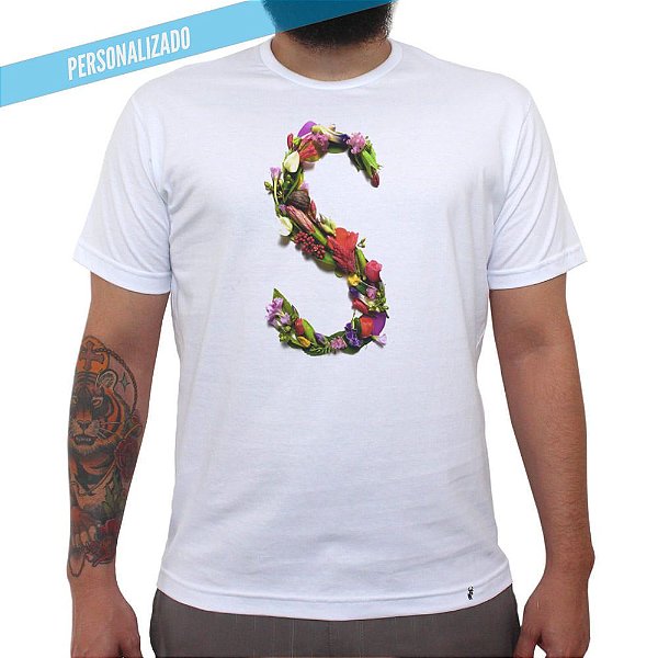 Carmen Alphabet Personalizada - Camiseta Clássica Masculina