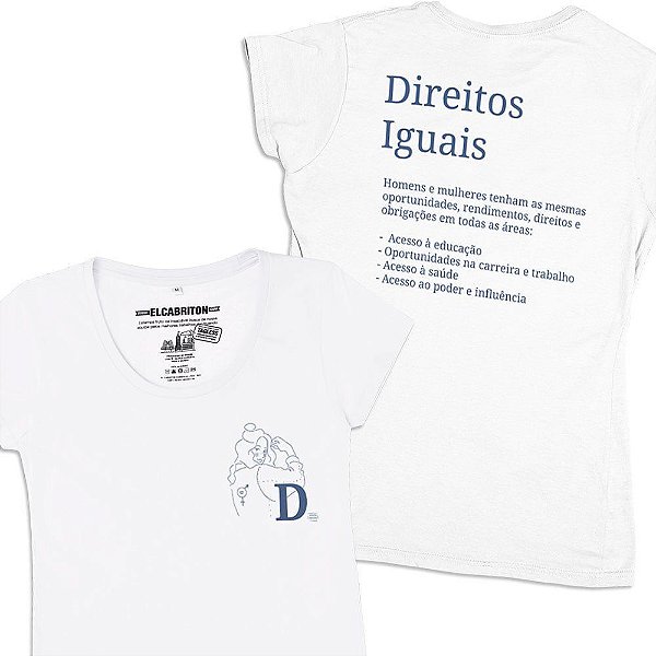 D de Direitos Iguais - Camiseta Clássica Feminina