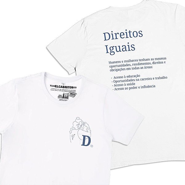 D de Direitos Iguais - Camiseta Clássica Masculina