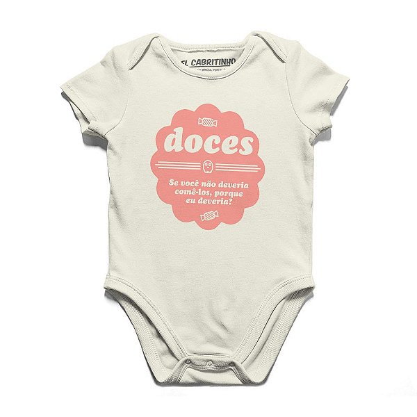 Doce Não - Body Infantil