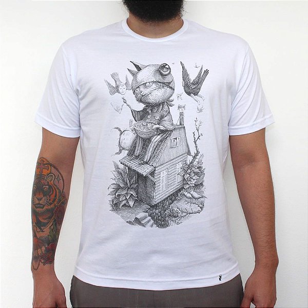 Doces ou Travessuras - Camiseta Clássica Masculina