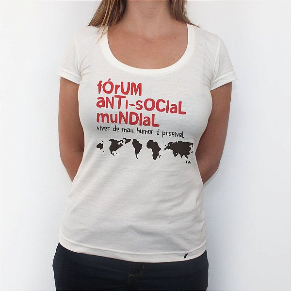 Fórum Anti-social - Camiseta Clássica Feminina