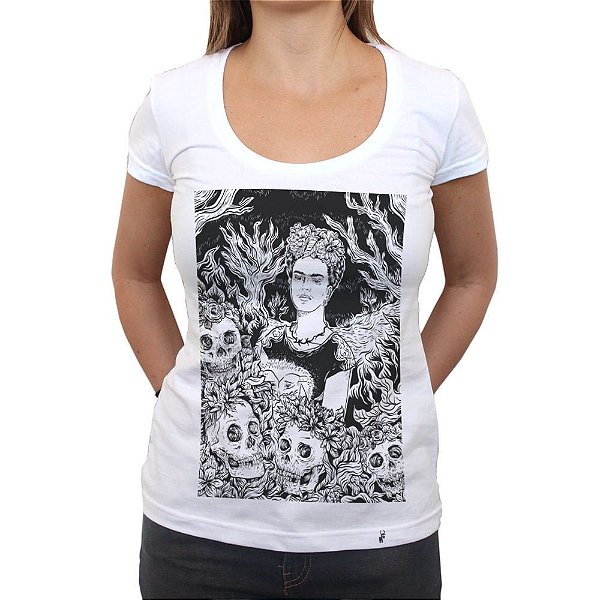 Frida rogai por nós III - Camiseta Clássica Feminina