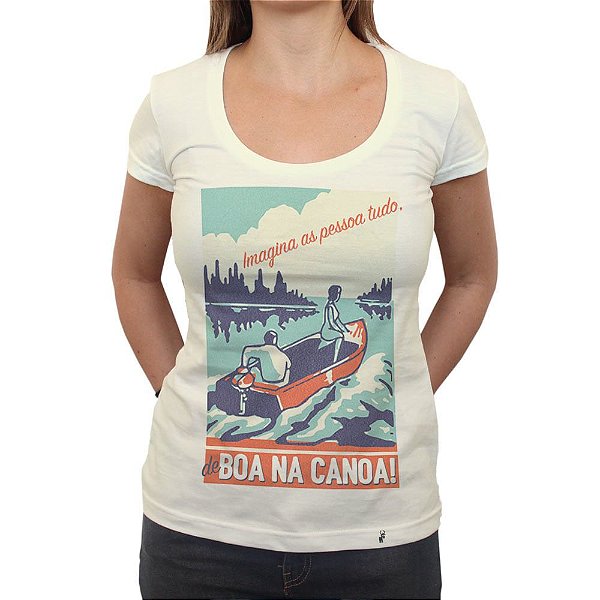 Imagina as Pessoa Tudo - Camiseta Clássica Feminina