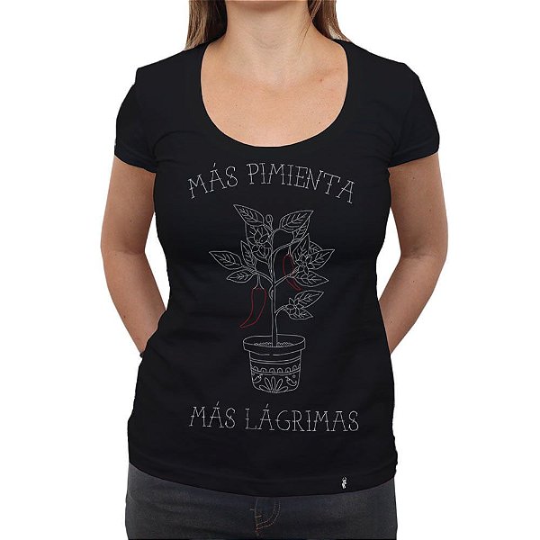 Más Pimienta - Camiseta Clássica Feminina