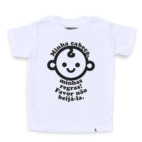 Minha Cabeça, Minhas Regras - Camiseta Clássica Infantil