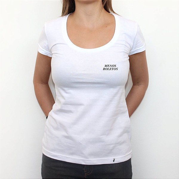 MINI TIPO MENOS BOLETOS - Camiseta Clássica Feminina