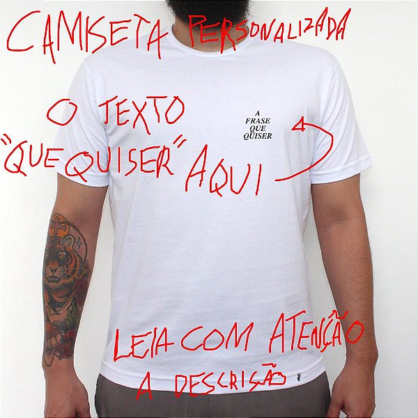 MINI TIPO PERSONALIZADA - Camiseta Clássica Masculina