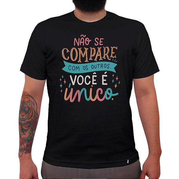 Não Se Compare Com os Outros - Camiseta Clássica Masculina