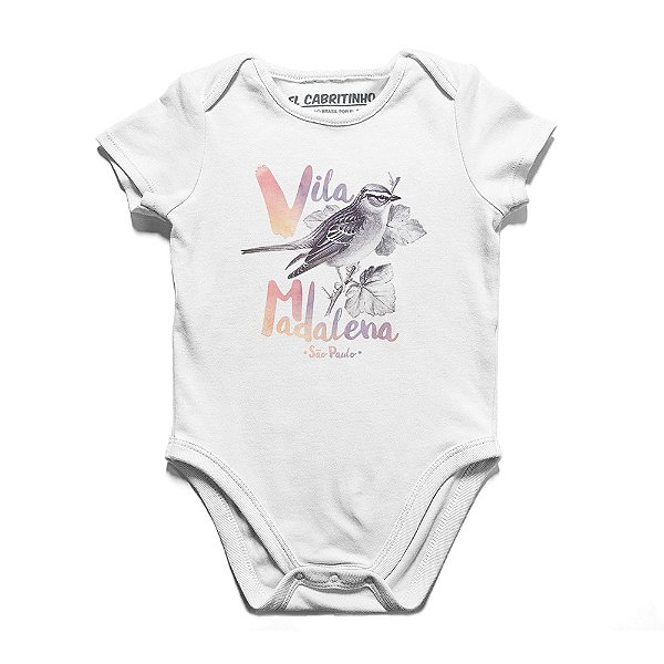 Passarinho Madalena - Body Infantil